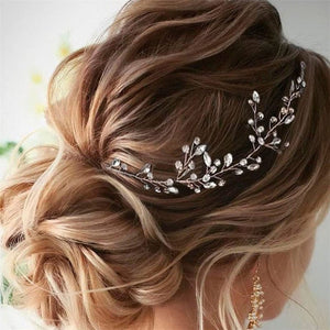 Pearl Leaf Floral Bridal Wedding Headband - Perimade & Co.