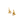 Gold leaf earrings with pearl centers on a white background