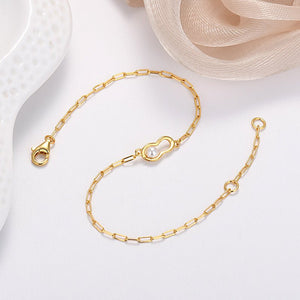 Pearl Peanut Charm Stacking Chain Bracelet - Perimade & Co.