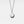 Necklace with a circular pendant on a white background