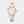 Watch with floral design on a white background