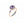 Two rings, one with a clear and one with pink cubic zirconia stones, both with a floral design, displayed against a white background.