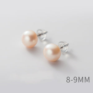 Pink Freshwater Pearl Wedding Stud Earrings - Perimade & Co.