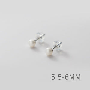 Pink Freshwater Pearl Wedding Stud Earrings - Perimade & Co.