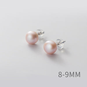 Pink Freshwater Pearl Wedding Stud Earrings - Perimade & Co.