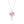 Pink Heart Crown Bow Knot Pendant Necklace - Perimade & Co.