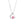 Pink Heart Moon Charm Pendant Necklace - Perimade & Co.