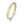 Gold ring with embedded gemstones on a white background