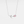 A white gold-plated necklace with a solid 925 sterling silver chain and a charm featuring a tulip flower with rose quartz petals and cubic zirconia accents.