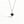 Princess Black CZ Filigree Pendant Necklace - Perimade & Co.