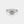 Diamond ring with a rectangular stone on a light gray background