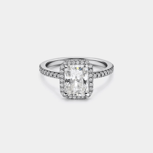 Princess Emerald Moissanite Engagement Ring - Perimade & Co.