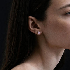 Prismatic Heart Stone Cartilage Stud Earrings - Perimade & Co.