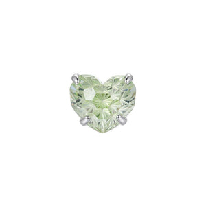 Prismatic Heart Stone Cartilage Stud Earrings - Perimade & Co.