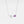 Necklace with a purple gemstone and silver butterfly pendant on a white background