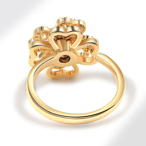 Purple Four Leaf Clover Fidget Spinner Ring - Perimade & Co.