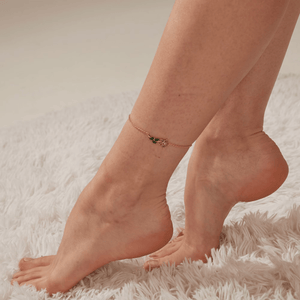 Purple Yellow Flower Ankle Bracelet Anklet - Perimade & Co.