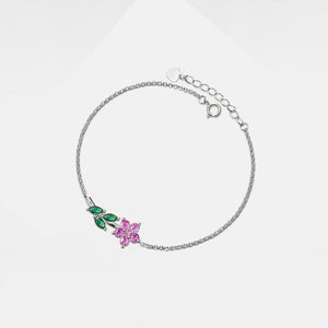Purple Yellow Flower Ankle Bracelet Anklet - Perimade & Co.