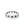 Rainbow CZ Heart Flush Set Eternity Band Ring - Perimade & Co.