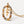 Rainbow CZ Oval Initial Letter Halo Necklace - Perimade & Co.