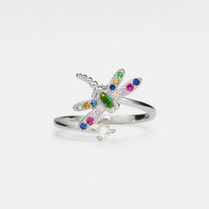 Rainbow Dragonfly Fidget Spinner Ring - Perimade & Co.