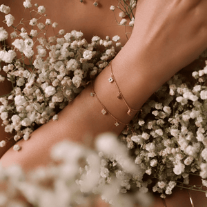 Rainbow Four Leaf Clover Charm Bracelet - Perimade & Co.