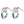 Rainbow LGBTQ Pride Half Hoop Earrings - Perimade & Co.