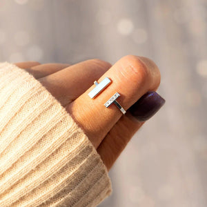 Rainbow Modern Bar Stacking Ring - Perimade & Co.
