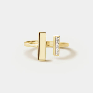 Rainbow Modern T Bar Stacking Open Ring - Perimade & Co.