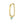Rectangular Turquoise Charm Hoop Earrings - Perimade & Co.