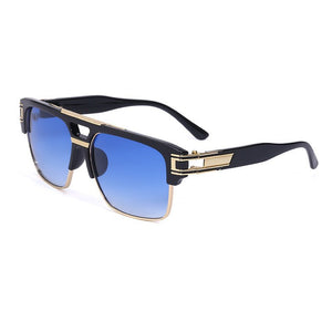 Retro Gold Black Square Frame Sunglasses - Perimade & Co.