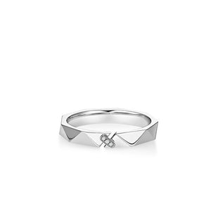 Rhombus Couple Matching Band Ring - Perimade & Co.