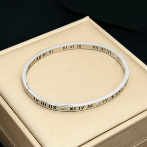 Roman Numeral Stacking Bangle Bracelet - Perimade & Co.