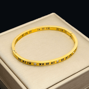 Roman Numeral Stacking Bangle Bracelet - Perimade & Co.