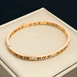 Roman Numeral Stacking Bangle Bracelet - Perimade & Co.