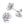 Romantic Sculpted Rose Pink CZ Stud Earrings - Perimade & Co.