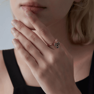 Rose Flower Anxiety Fidget Spinner Ring - Perimade & Co.