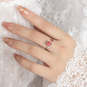Rose Flower Anxiety Fidget Spinner Ring - Perimade & Co.