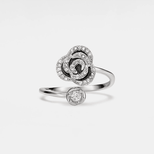 Rose Flower Anxiety Fidget Spinner Ring - Perimade & Co.