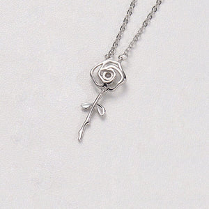 Rose Flower Charm Pendant Necklace - Perimade & Co.