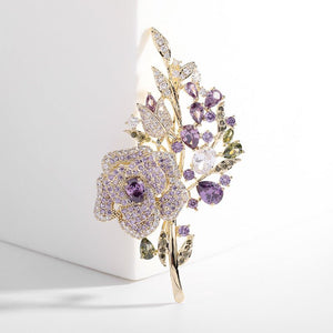 Rose Flower Wedding Statement Brooch - Perimade & Co.