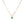 Round Cut Emerald Pendant Necklace - Perimade & Co.