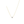 Gold necklace with a diamond pendant on a white background
