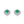 Round Emerald Wedding Statement Earrings - Perimade & Co.