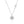 Round Moissanite Star Halo Pendant Necklace - Perimade & Co.