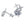 Round Moissanite Star Wedding Stud Earrings - Perimade & Co.