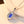 Royal Sapphire Blue Oval Halo Charm Necklace - Perimade & Co.