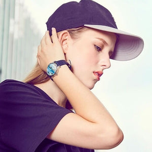 Saintes Maries 36 mm Round Leather Watch - Perimade & Co.