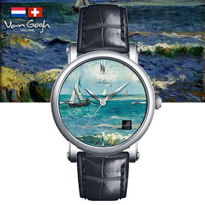 Saintes Maries 44 mm Round Leather Watch - Perimade & Co.
