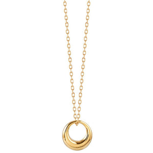 Sculptural Organic Circle Pendant Necklace - Perimade & Co.